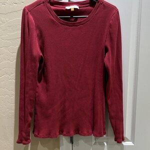 Women's Ribbed Long Sleeve Top